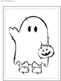Lamina de dibujo para colorear de Fantasmas 12